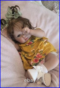 Reborn Like Weighted Cloth Body Vinyl Limbs Baby Doll