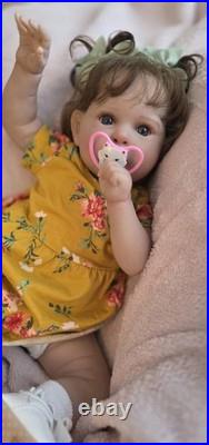 Reborn Like Weighted Cloth Body Vinyl Limbs Baby Doll
