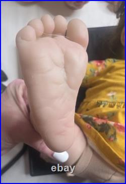 Reborn Like Weighted Cloth Body Vinyl Limbs Baby Doll