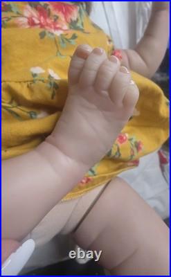 Reborn Like Weighted Cloth Body Vinyl Limbs Baby Doll
