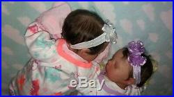 Reborn Megan by Pat Moulton Identical Twins Preemie Girls Realistic Baby Dolls
