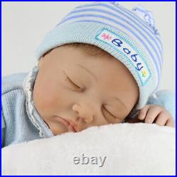 Reborn Newborn Dolls Toddler 22'' Lifelike Vinyl Silicone Baby Boy Doll Gift Toy