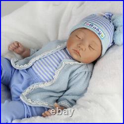 Reborn Newborn Dolls Toddler 22'' Lifelike Vinyl Silicone Baby Boy Doll Gift Toy