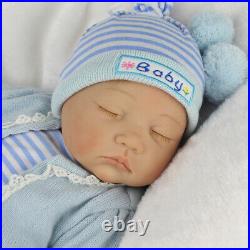 Reborn Newborn Dolls Toddler 22'' Lifelike Vinyl Silicone Baby Boy Doll Gift Toy