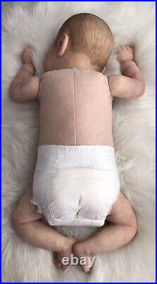 Reborn Newborn Life Like Sleeping Baby Ramsey Cassie Brace Vinyl And Soft Body