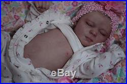 Reborn Realborn Kimberly ooak fake baby lifelike vinyl art ARTIST doll