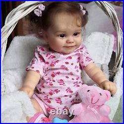 Reborn Realistic Dolls Baby Newborn Silicone Vinyl Doll Girl Body Lifelike Full