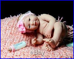 Reborn Realistic Girl Doll Baby Preemie Washable Real Soft Vinyl LifeLike 17