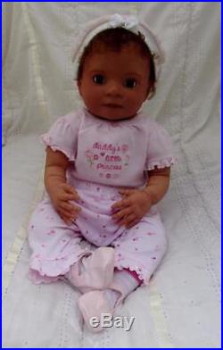 Reborn Realistic Lifelike Real looking Ethnic Newborn baby girl Therapy doll