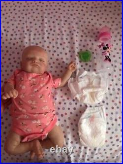 Reborn Rosalie baby dolls full body cloth vinyl girl by Olga Auer