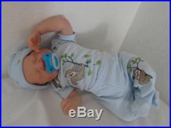 Reborn Sleeping Baby Boy Doll, Limited Ed. Levi By Bonnie Brown