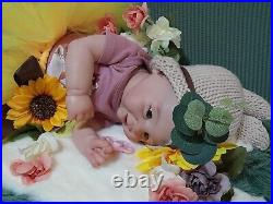 Reborn Sweet BABY DOLL Vivienne Collectable 17 inch infant replica Reborn