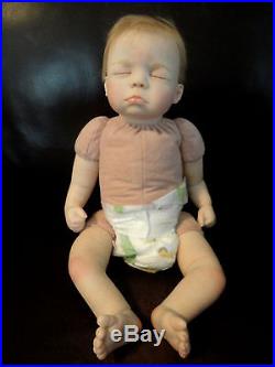 Reborn Tabatha Sculpt by Pat Moulton, closed eyes Soft Vinyl MINT baby doll