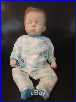 Reborn Tabatha Sculpt by Pat Moulton, closed eyes Soft Vinyl MINT baby girl doll