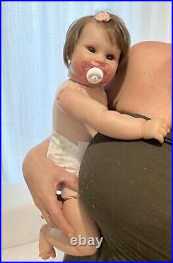 Reborn Toddler Doll Girl Simulation Maddie Weighted Cloth Jointed Body heavy