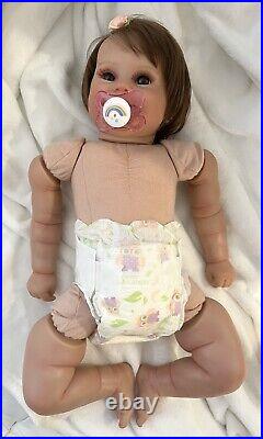 Reborn Toddler Doll Girl Simulation Maddie Weighted Cloth Jointed Body heavy