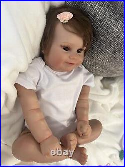 Reborn Toddler Doll Girl Simulation Maddie Weighted Cloth Jointed Body heavy