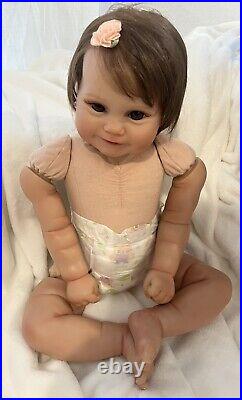 Reborn Toddler Doll Girl Simulation Maddie Weighted Cloth Jointed Body heavy