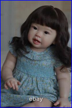 Reborn Toddler Dolls 28'' Handmade Baby Girl Doll Huge Princess 70cm Cloth Body
