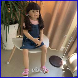 Reborn Toddler Dolls 39 Big Size Hard Vinyl Baby girl doll Mold Standing Dolls