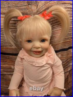 Reborn Toddler Size Doll 22 With Rooted Human Hair OOAK Reborn KATIE