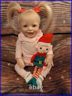 Reborn Toddler Size Doll 22 With Rooted Human Hair OOAK Reborn KATIE