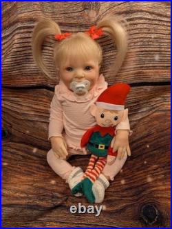 Reborn Toddler Size Doll 22 With Rooted Human Hair OOAK Reborn KATIE