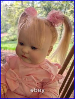 Reborn Toddler Size Doll 23 With Rooted Human Hair OOAK Reborn Amica