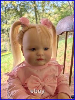 Reborn Toddler Size Doll 23 With Rooted Human Hair OOAK Reborn Amica