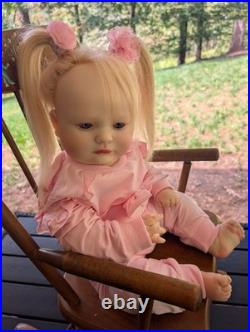 Reborn Toddler Size Doll 23 With Rooted Human Hair OOAK Reborn Amica