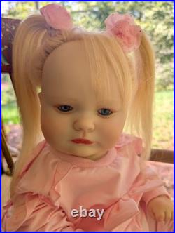 Reborn Toddler Size Doll 23 With Rooted Human Hair OOAK Reborn Amica