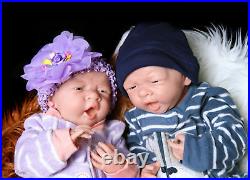 Reborn Twin Babies Boy & Girl Doll Preemie 15 Washable Berenguer Life Like
