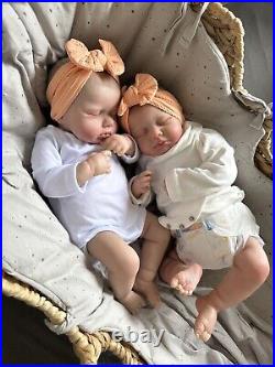 Reborn Twins- Baby Dolls Soft Cloth Body Newborn twins Baby. Set