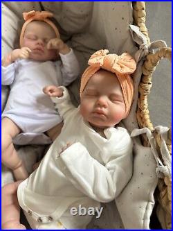 Reborn Twins- Baby Dolls Soft Cloth Body Newborn twins Baby. Set