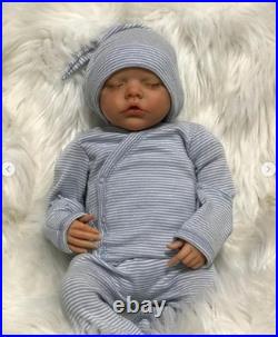 Reborn Twins Girls, 18 Inch Lifelike Reborn Baby Dolls Silicone Full Body Realis