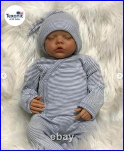 Reborn Twins Girls, 18 Inch Lifelike Reborn Baby Dolls Silicone Full Body Realis