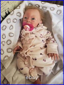 Reborn Vinyl Cloth Weighted Baby Doll 18 Paige by Tasha Edenholm, So Realistic