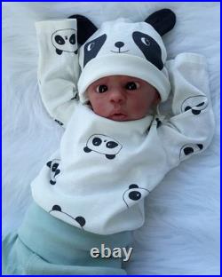 Reborn Vinyl Doll (Lifelike Feel, Soft Body, Panda/Lion/Laugh Designs)