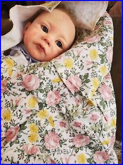 Reborn Vinyl and Cloth Weighted Baby Doll marked Elisa Marx 4 on neck 18