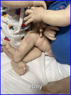 Reborn Zombie Twins OOAK Painted By Gingerlynn