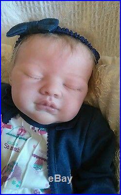 Reborn asleep baby girl doll 20 inches