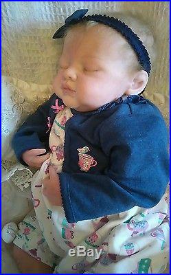 Reborn asleep baby girl doll 20 inches