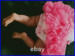 Reborn baby African American Ethnic, Hand Painted & Rooted Hair- Chest Opening