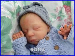 Reborn baby boy Jude Olga Auer sculpt 21 5lb14oz JosyNN Josy Newborn Nursery