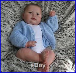 Reborn baby boy doll Realborn Joseph awake Kates Kindergarten