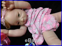 Reborn baby breathing doll soft loveliness Eva Helland baby touch vinyl