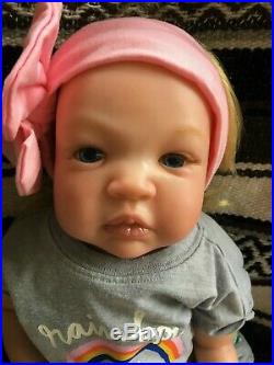 Reborn baby doll, 19 4 lbs by Kinderland Dolls, new condition REDUCED PRICE