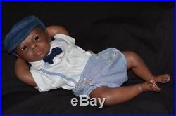 Reborn baby doll Realistic lifelike ethnic African American Dominic Lowest Price