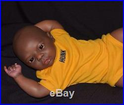 Reborn baby doll Realistic lifelike ethnic African American Dominic Lowest Price