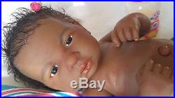 Reborn baby doll newborn preemie full vinyl Glass eyes